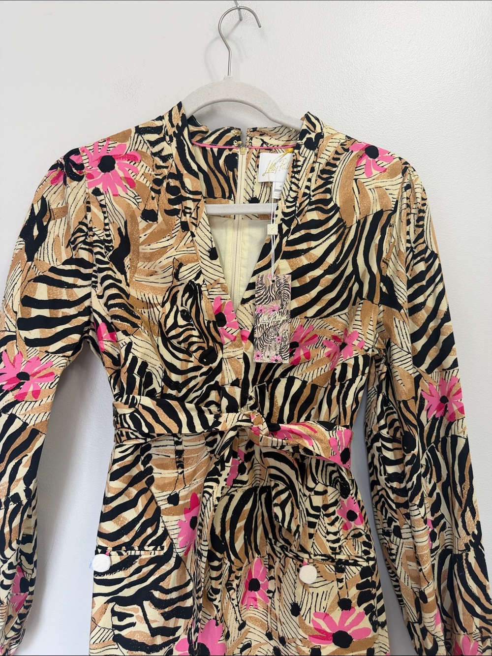 Lilly Pulitzer Phillipa Stretch Poplin El Morocco Animal Print - Picture 5 of 10